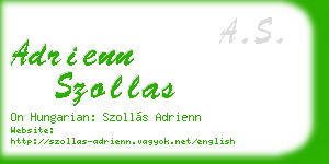 adrienn szollas business card