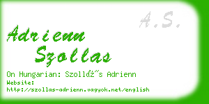 adrienn szollas business card